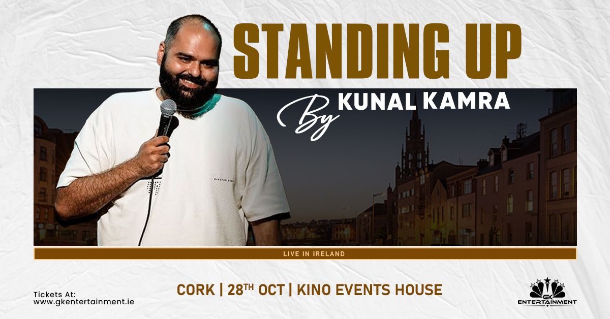 Poster: Kunal Kamra – Standing Up Live in Cork, Cork