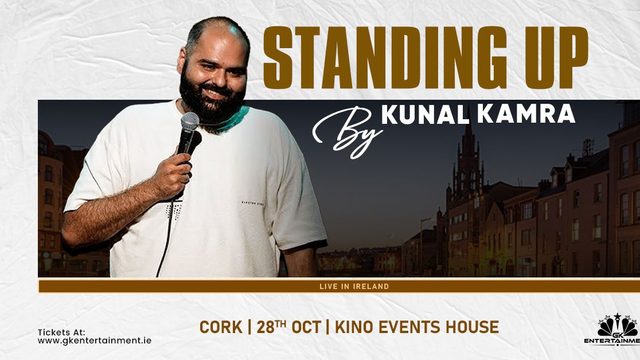Poster: Kunal Kamra – Standing Up Live in Cork, Cork