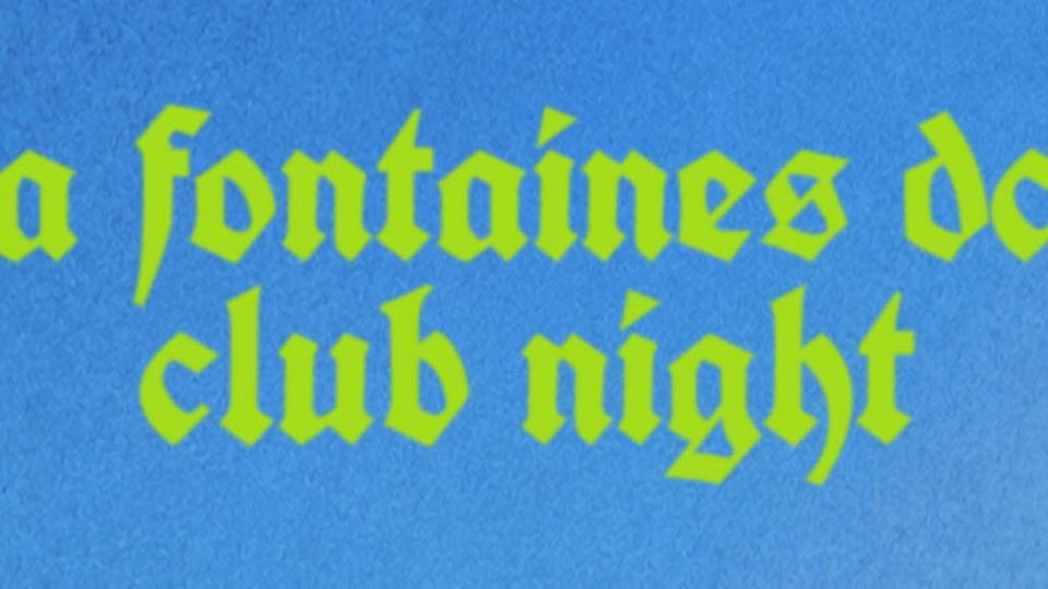 Poster: A FONTAINES DC CLUB NIGHT, Belfast
