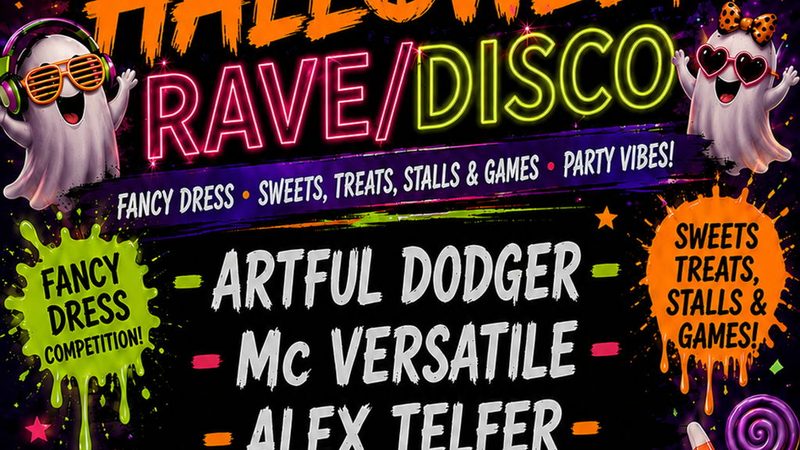 Poster: Family Halloween Rave Disco, Hoddesdon