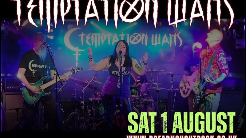 Poster: TEMPTATION WAITS and guests BLINDER - ROCK COVERS NIGHT, Bathgate