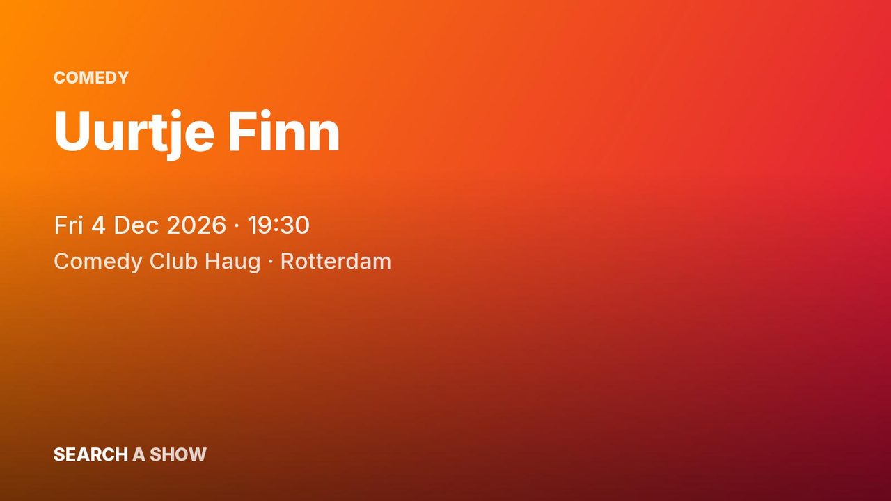 Poster: Uurtje Finn with Finn Visser, Rotterdam
