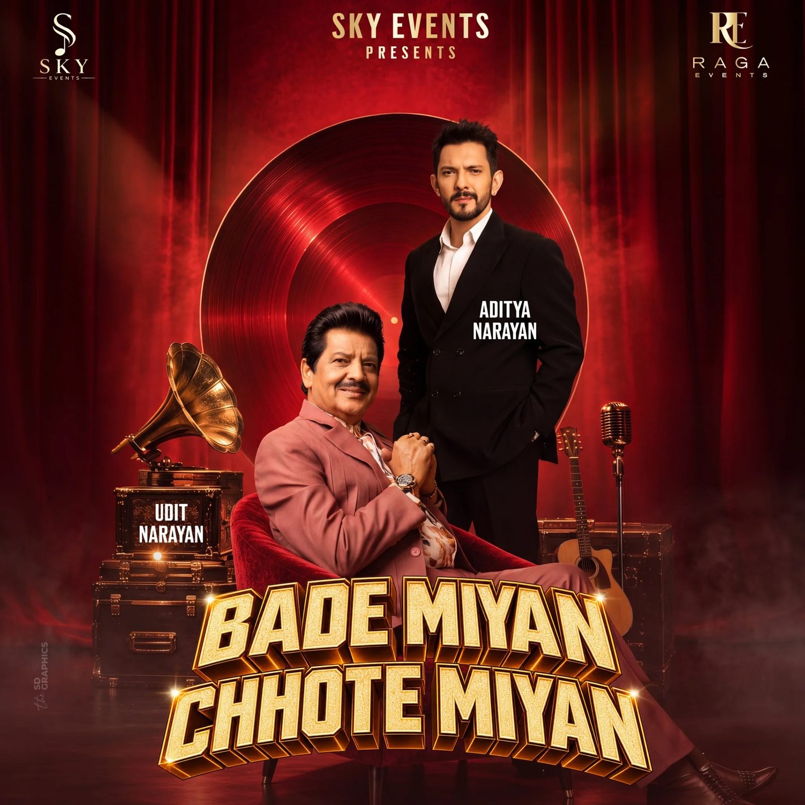 Poster: Udit Narayan and Aditya Narayan live in Berlin, Berlin