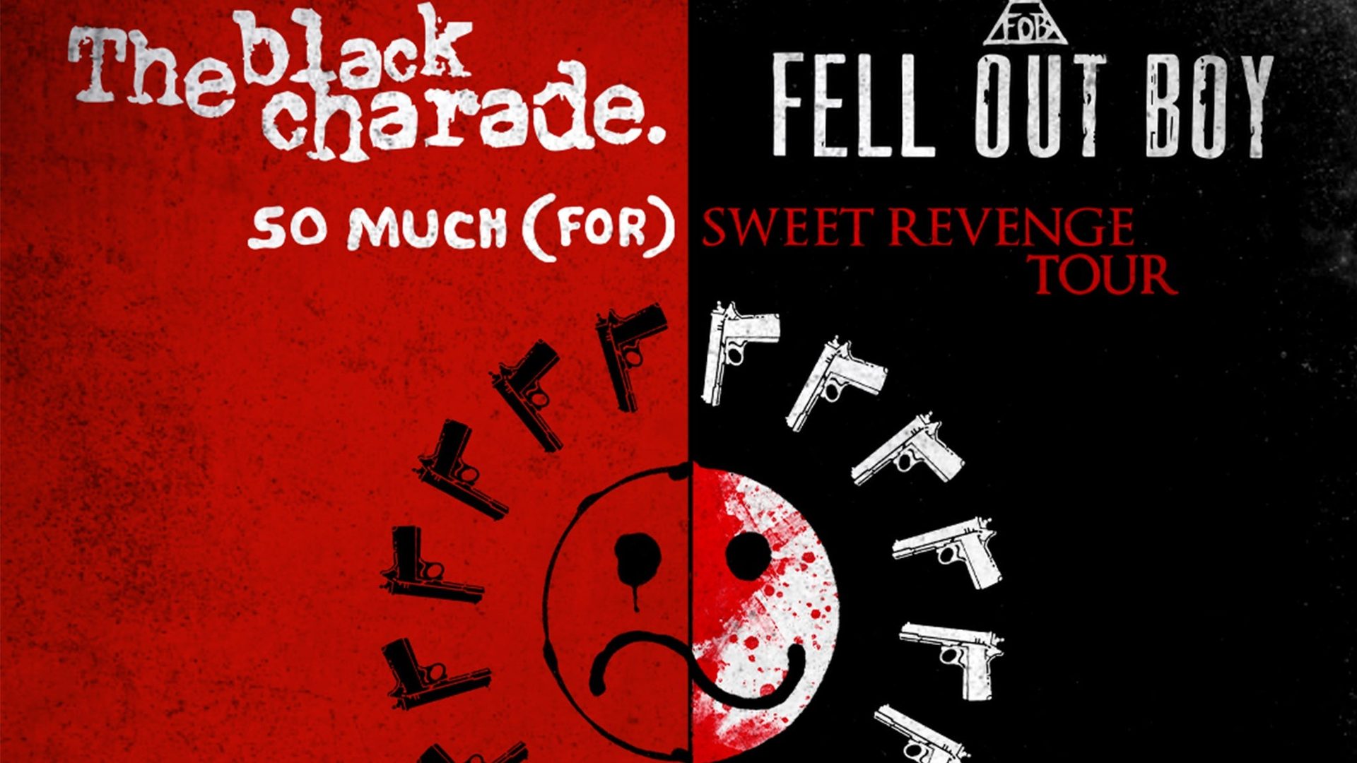 Poster: Fell Out Boy + Black Charade (A Tribute to My Chemical Romance) with The Black Charade & Meteora, Birmingham
