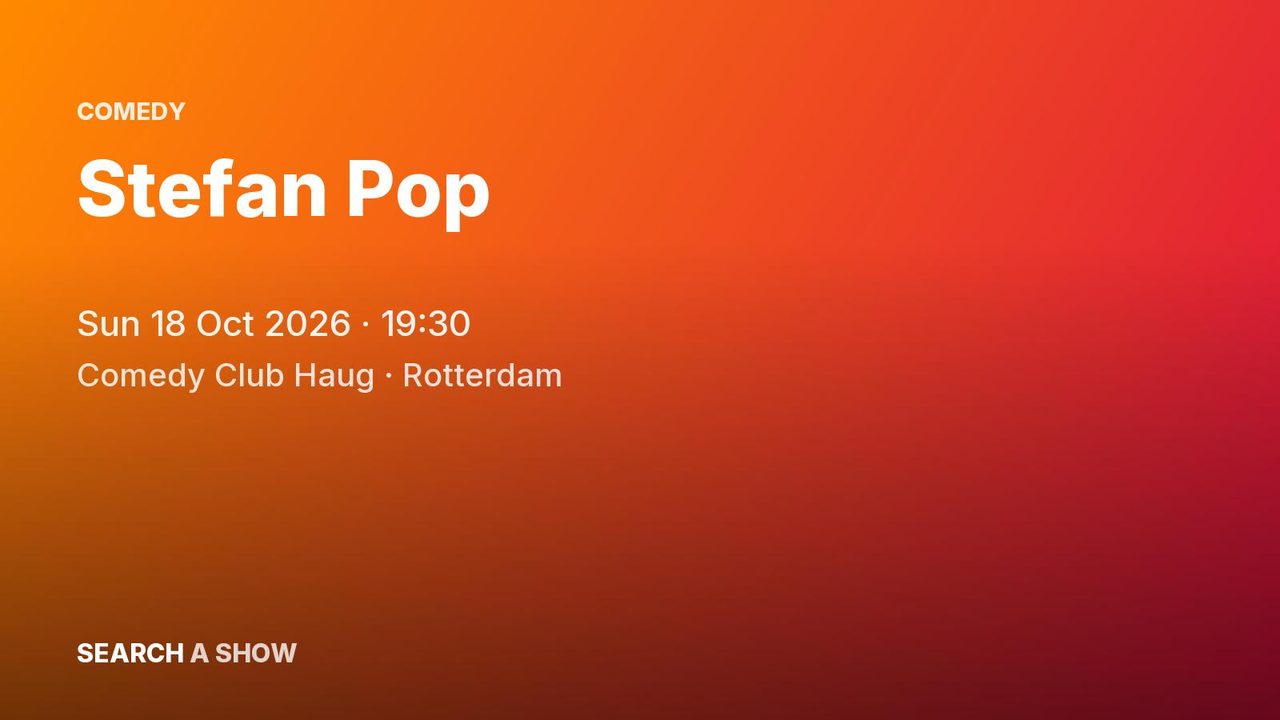 Poster: Stefan Pop, Rotterdam