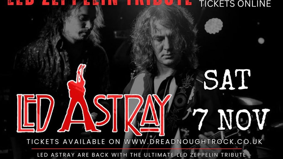 Poster: LED ZEPPELIN TRIBUTE - LED ASTRAY - 20th ANNIVERSARY SHOW, Bathgate