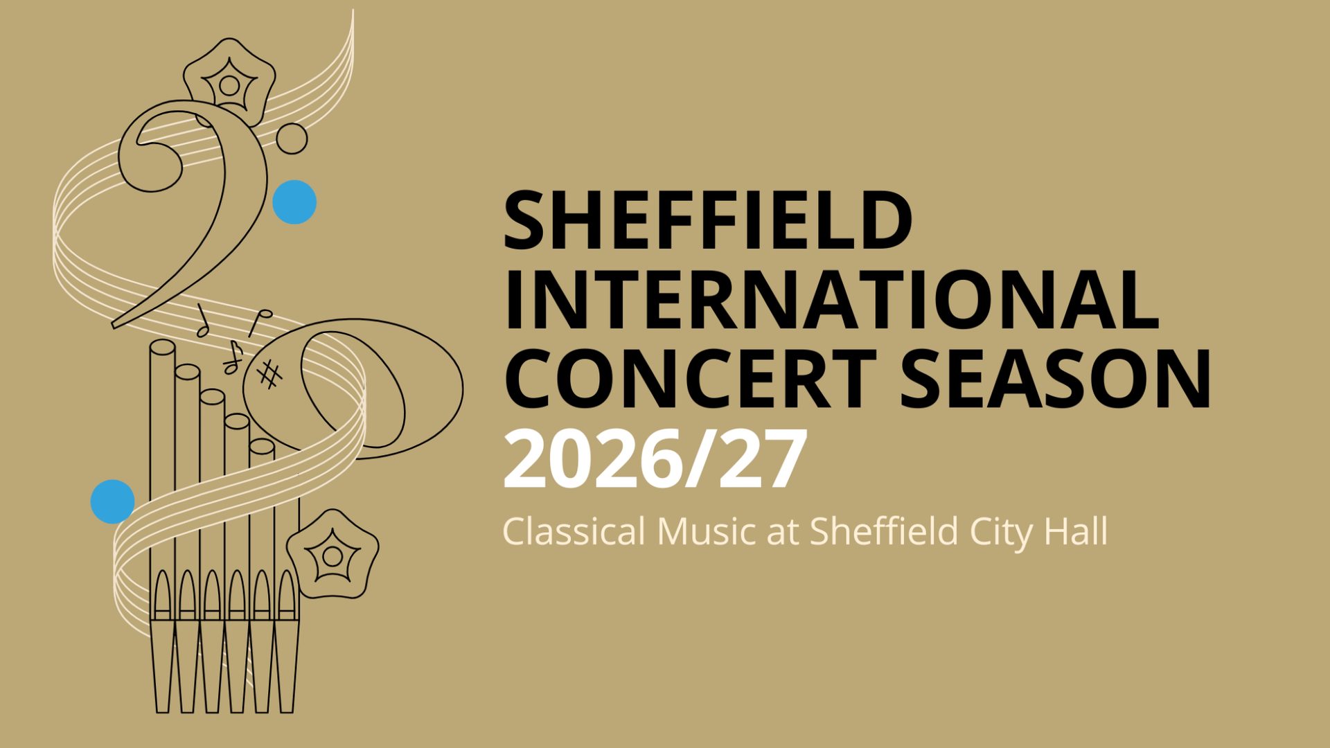 Poster: Sheffield International Concert Season 2026/27 - Halle Orchestra, Sheffield