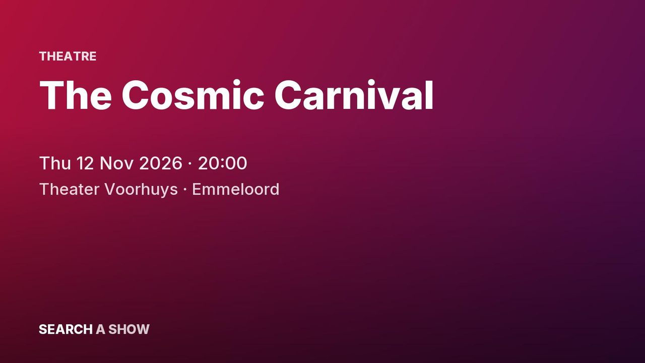 Poster: The Cosmic Carnival, Emmeloord