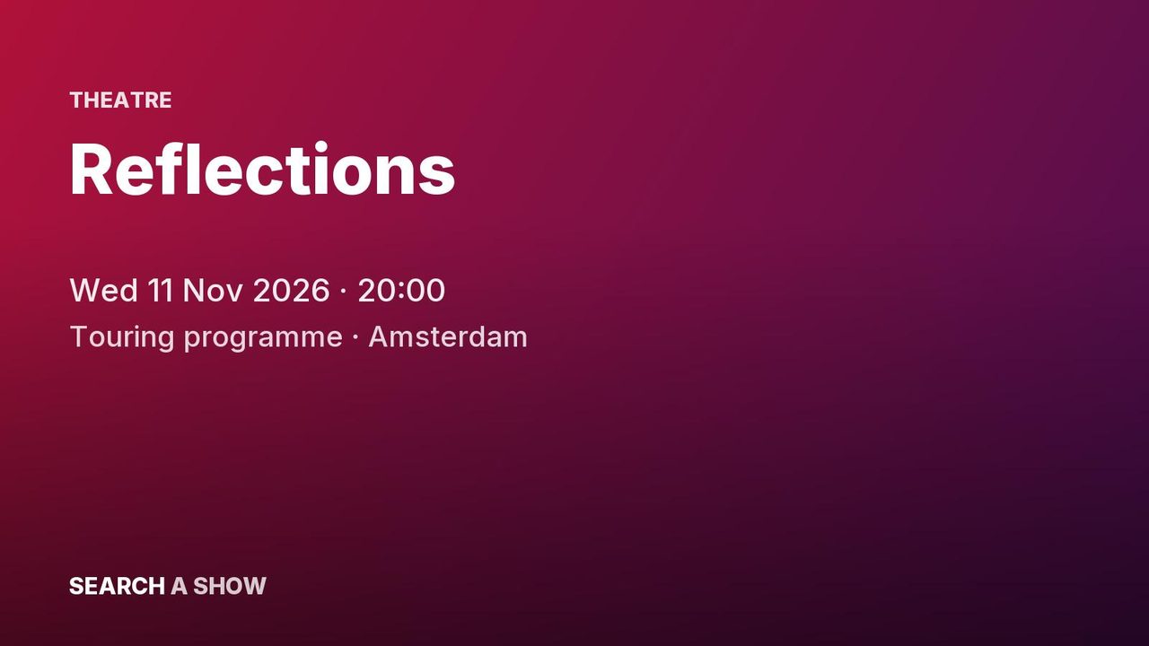 Poster: Reflections with Dutch National Ballet, Amsterdam