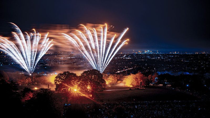 Poster: Ally Pally Fireworks & Drone Festival 2026 - Saturday with Alexandra Palace Fireworks Festival, London