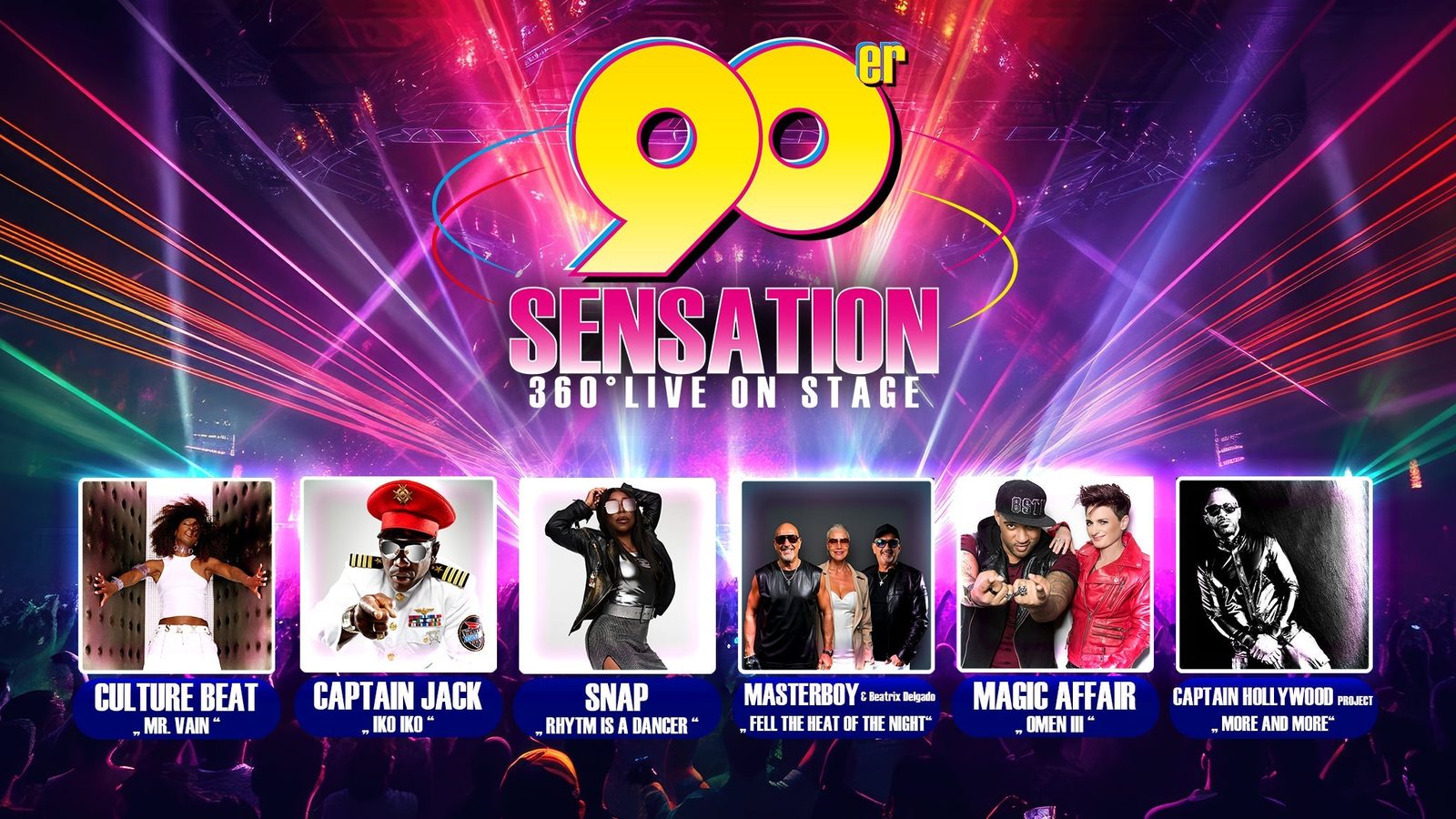Poster: 90ER SENSATION with Snap! +4, Ludwigsburg