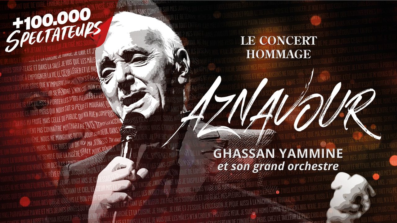 Poster: Aznavour - The Tribute Concert with Charles Aznavour Hommage, Mons