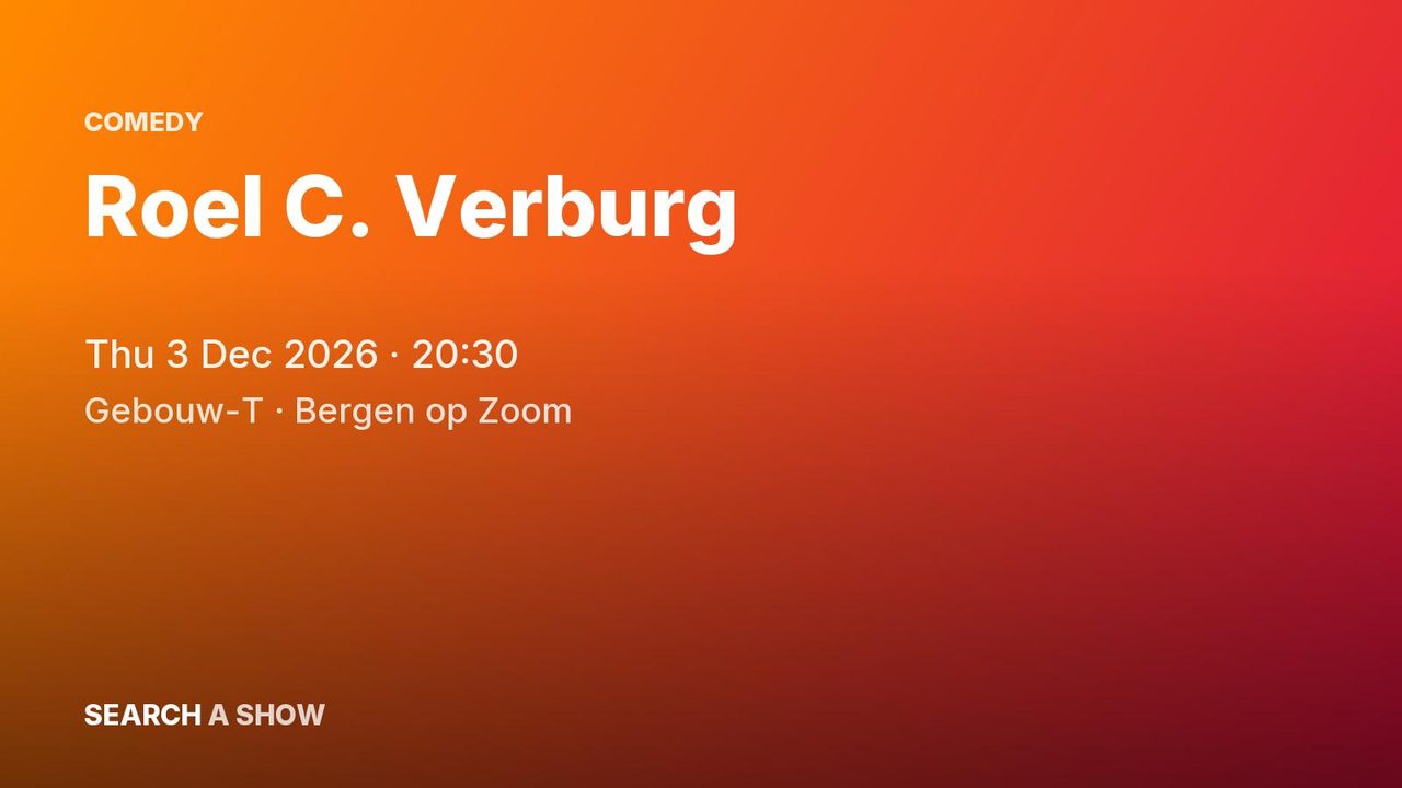 Poster: Roel C. Verburg, Bergen op Zoom