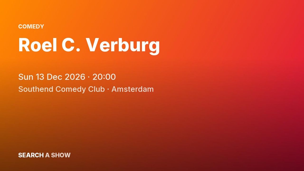 Poster: Roel C. Verburg, Amsterdam