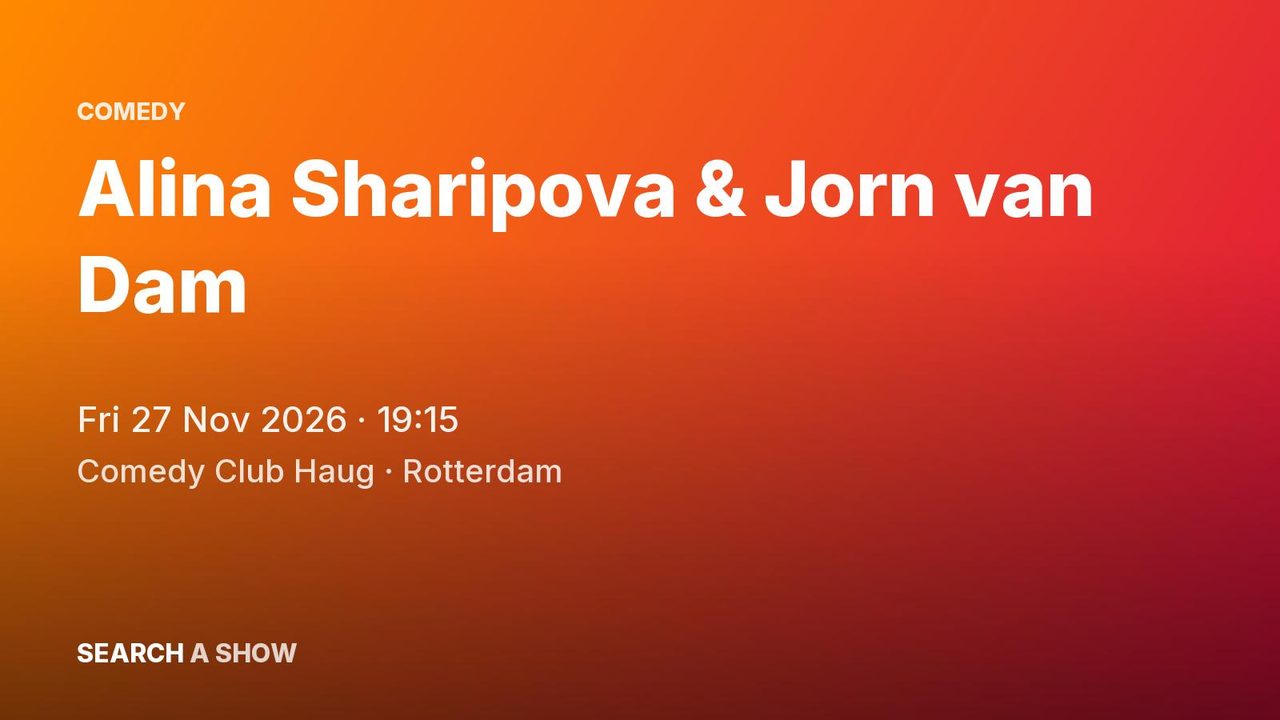Poster: Alina Sharipova & Jorn van Dam, Rotterdam