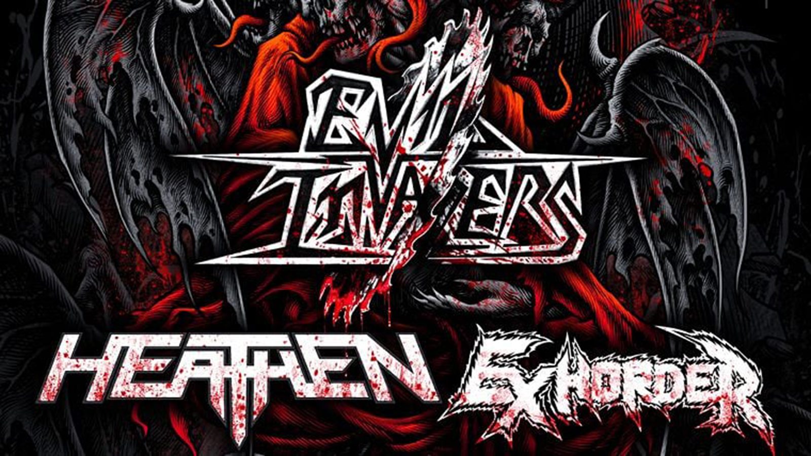 Poster: Evil Invaders + Heathen + Exhorder, Utrecht