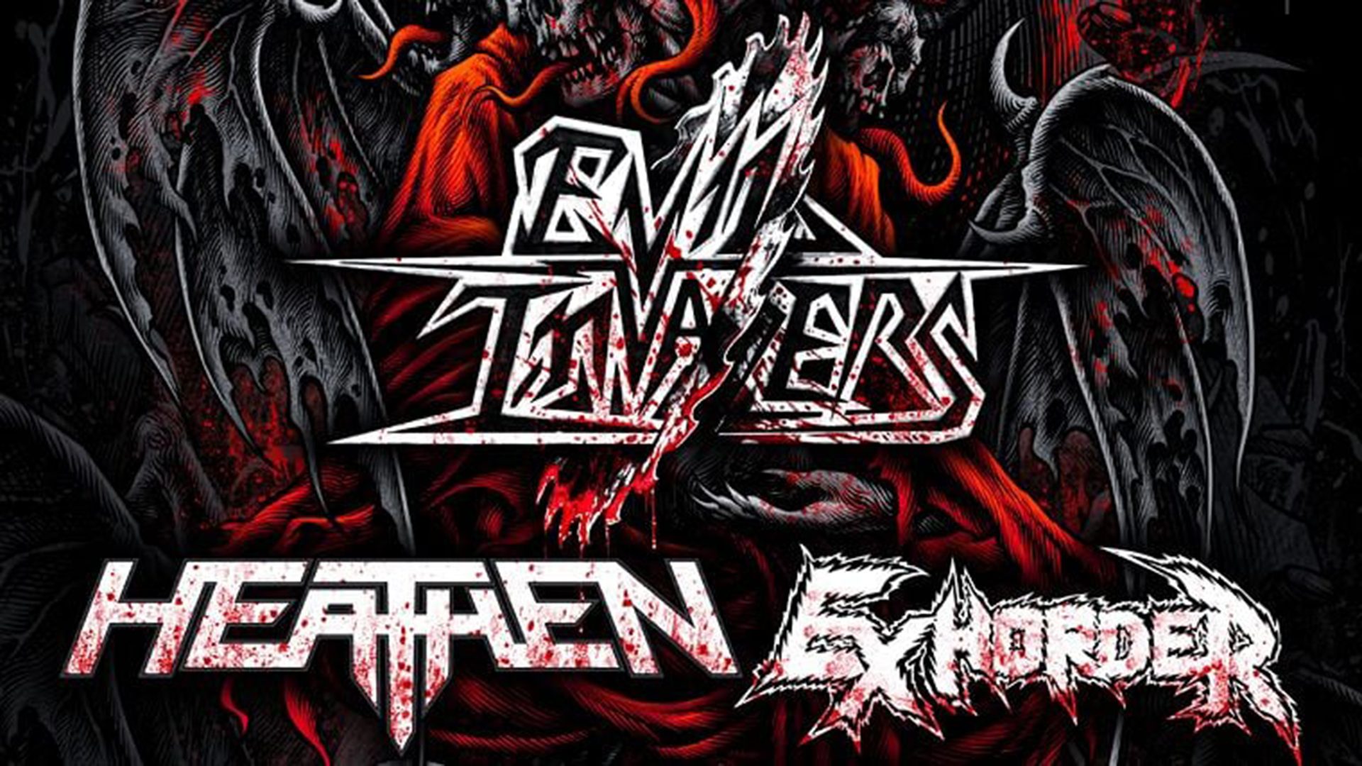 Poster: Evil Invaders + Heathen + Exhorder, Utrecht