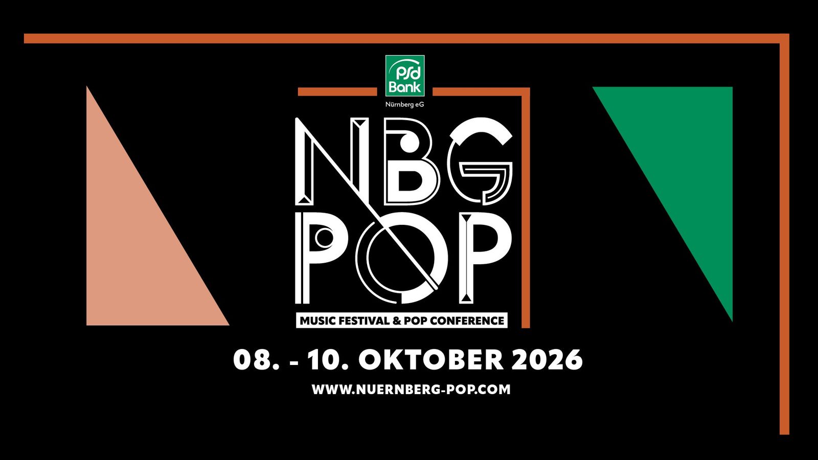 Poster: Nürnberg Pop Festival 2027 - 8. bis 9. Oktober 2027 | Wochenendticket, Nuremberg