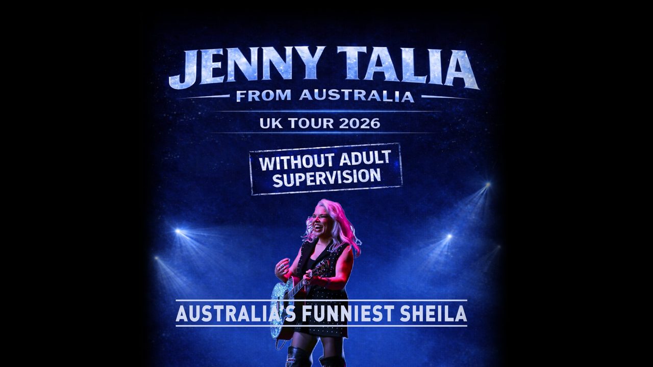 Poster: Jenny Talia: Without Adult Supervision, Luton