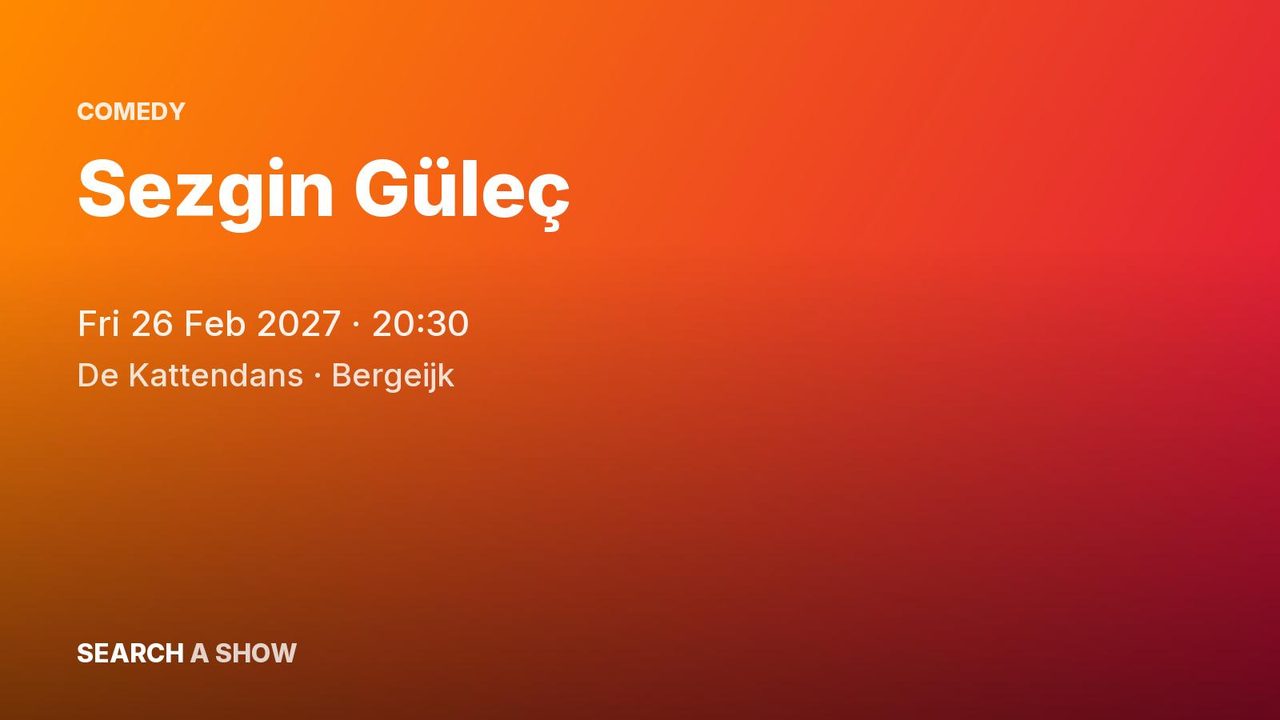 Poster: Sezgin Güleç, Bergeijk