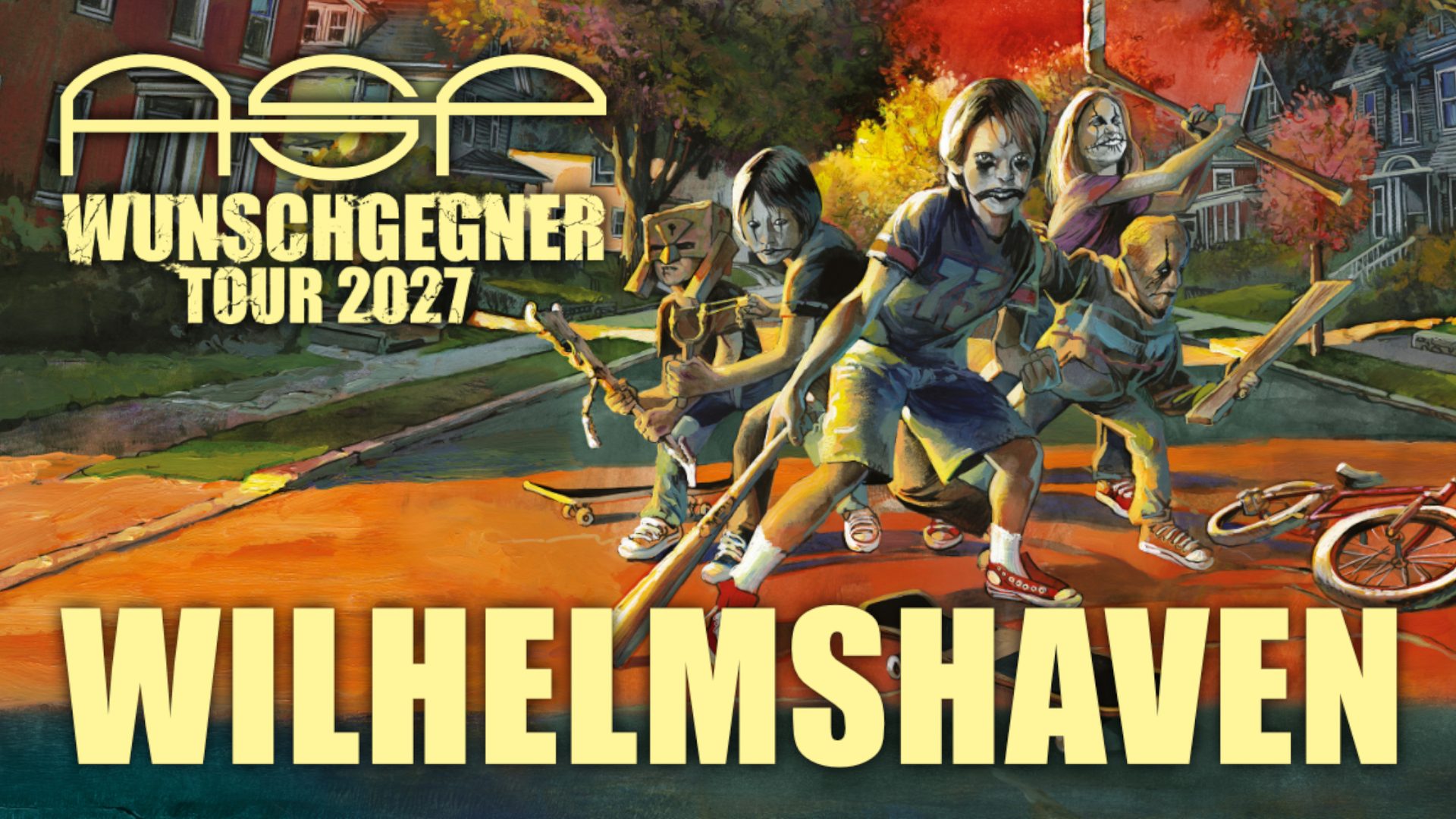 Poster: ASP -WUNSCHGEGNER Tour 2027, Wilhelmshaven
