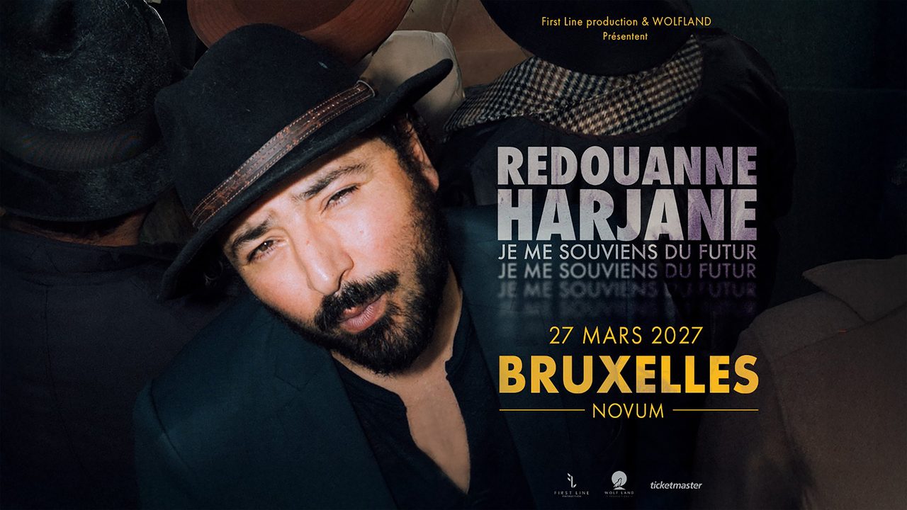 Poster: Redouanne Harjane: Je me souviens du futur, Brussels