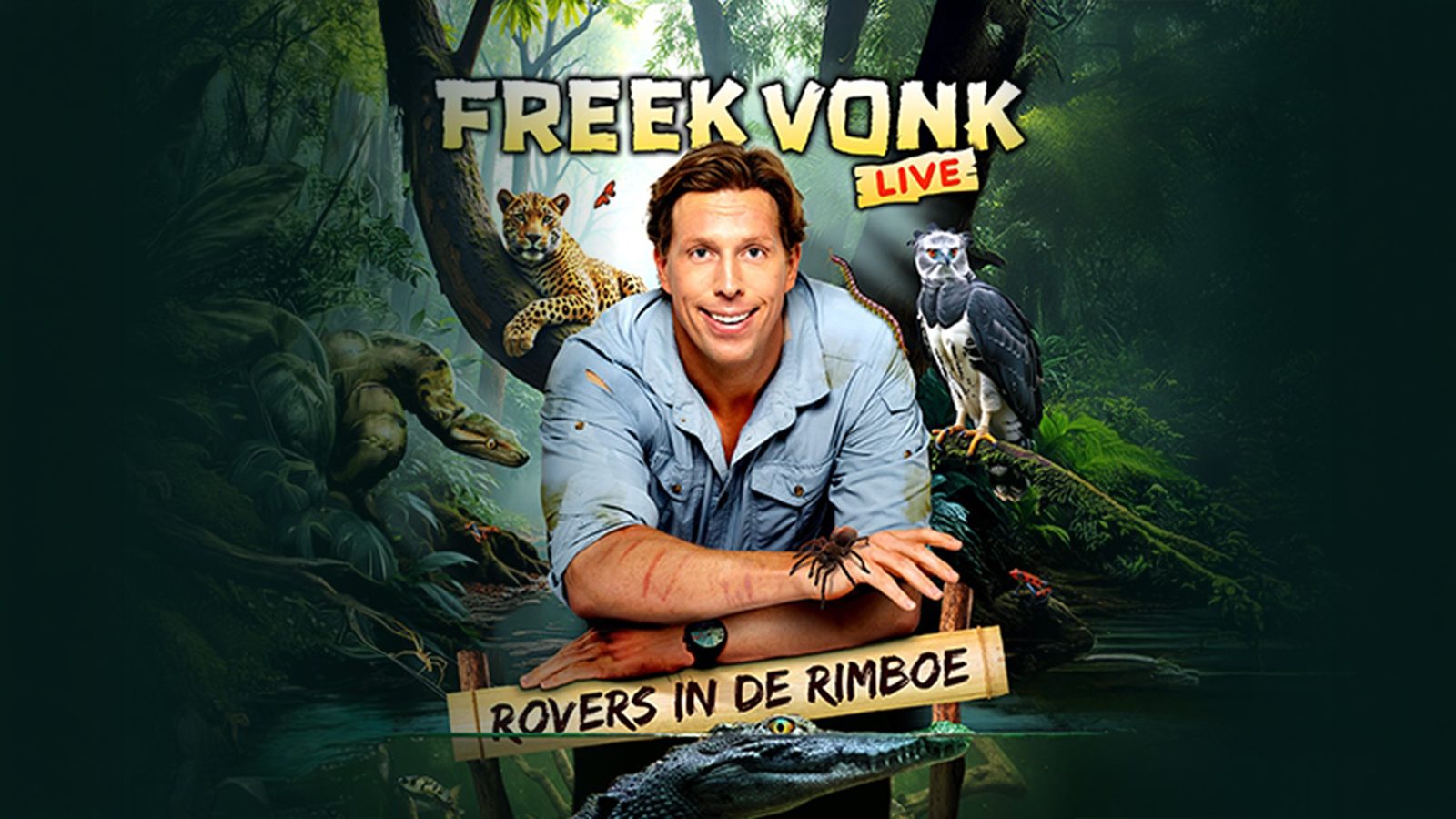 Poster: Freek Vonk Live "Rovers in de Rimboe", Amsterdam