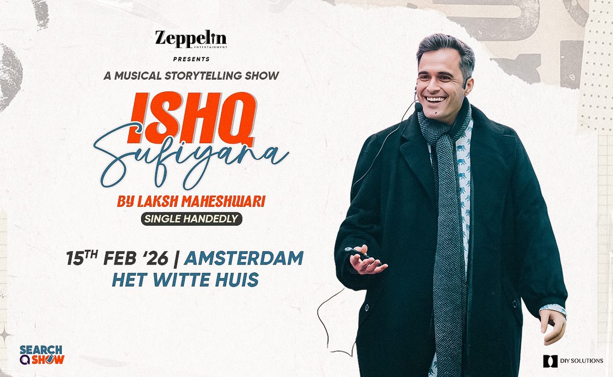 Poster: Ishq Sufiyana By Laksh Maheshwari - Live in Amsterdam, Amsterdam