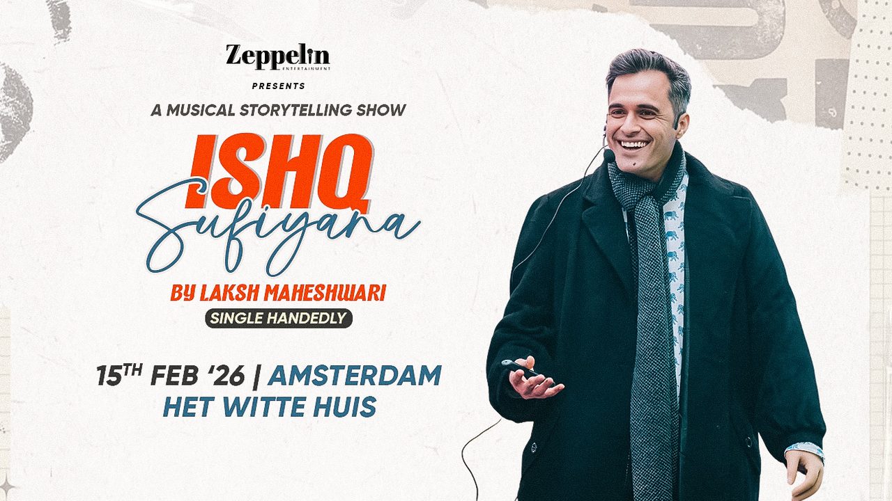 Poster: Ishq Sufiyana By Laksh Maheshwari - Live in Amsterdam, Amsterdam