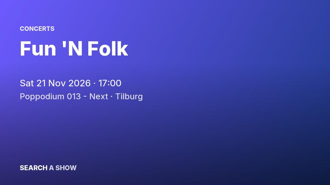 Poster: Fun 'N Folk, Tilburg