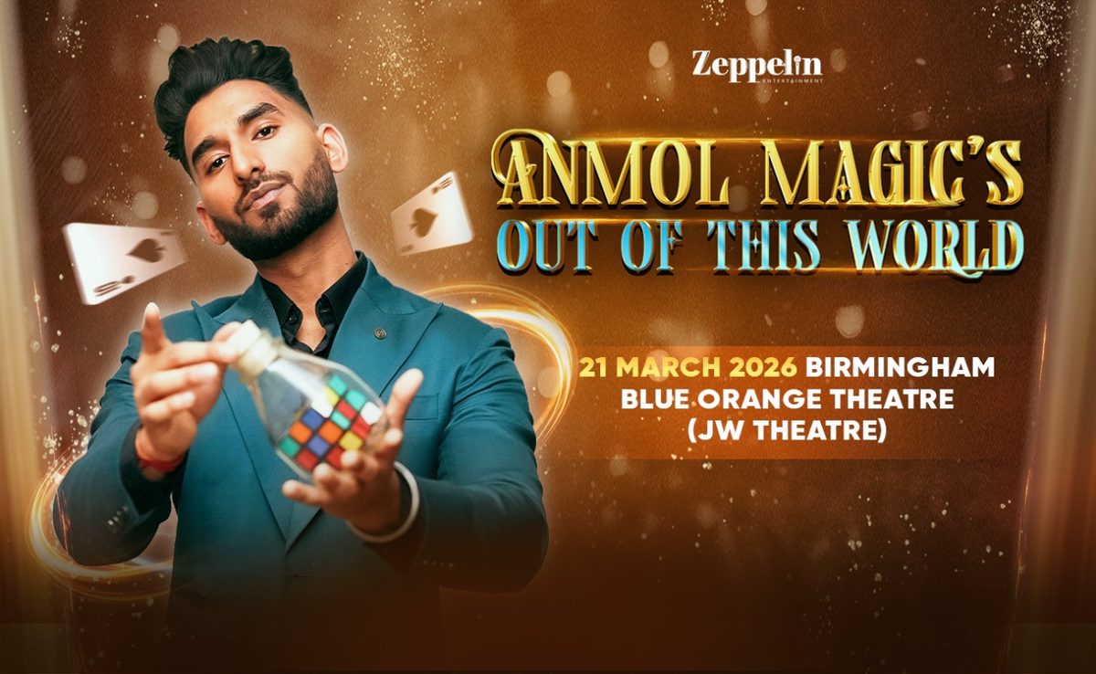 Poster: Anmol Magic - Live in Birmingham with Anmoldeep Gupta, Birmingham
