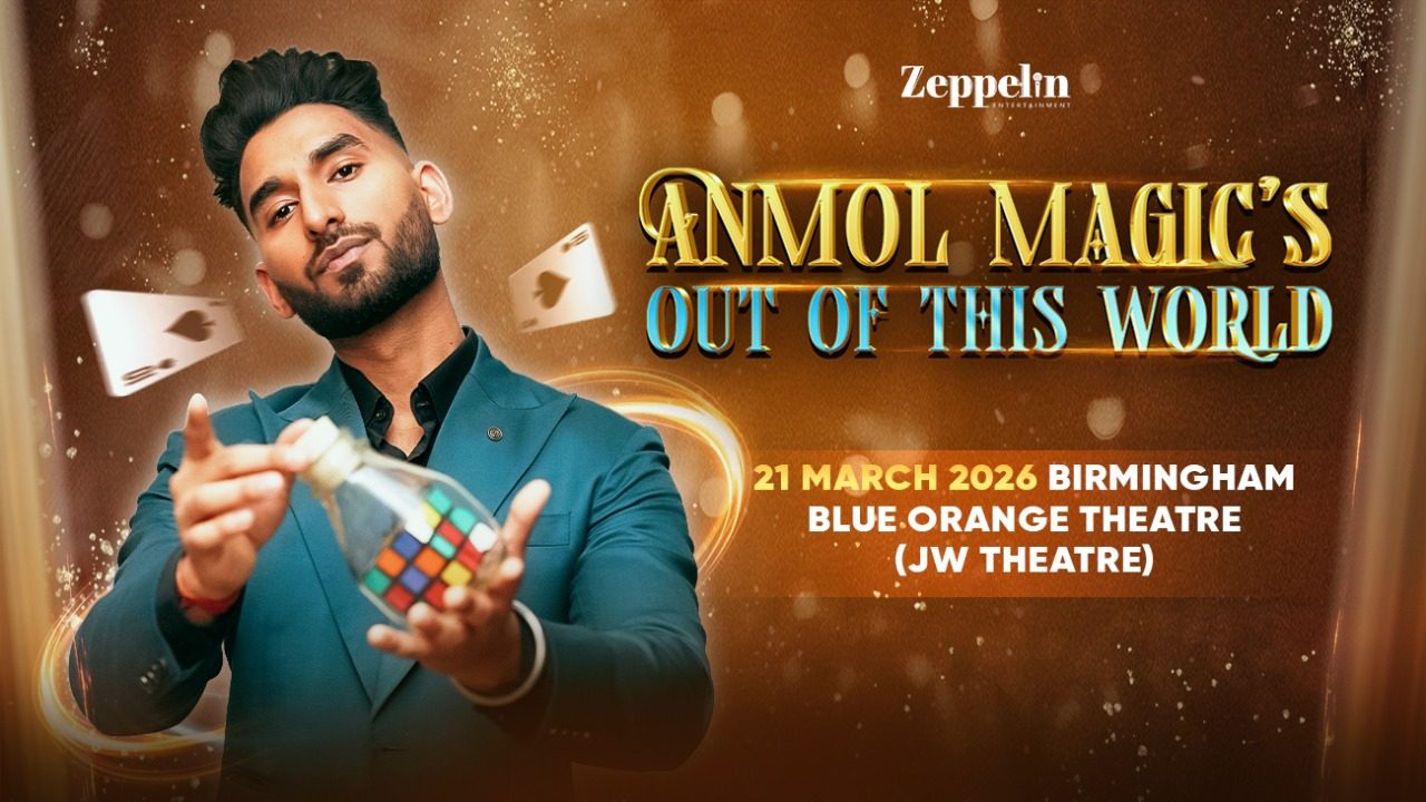 Poster: Anmol Magic - Live in Birmingham with Anmoldeep Gupta, Birmingham