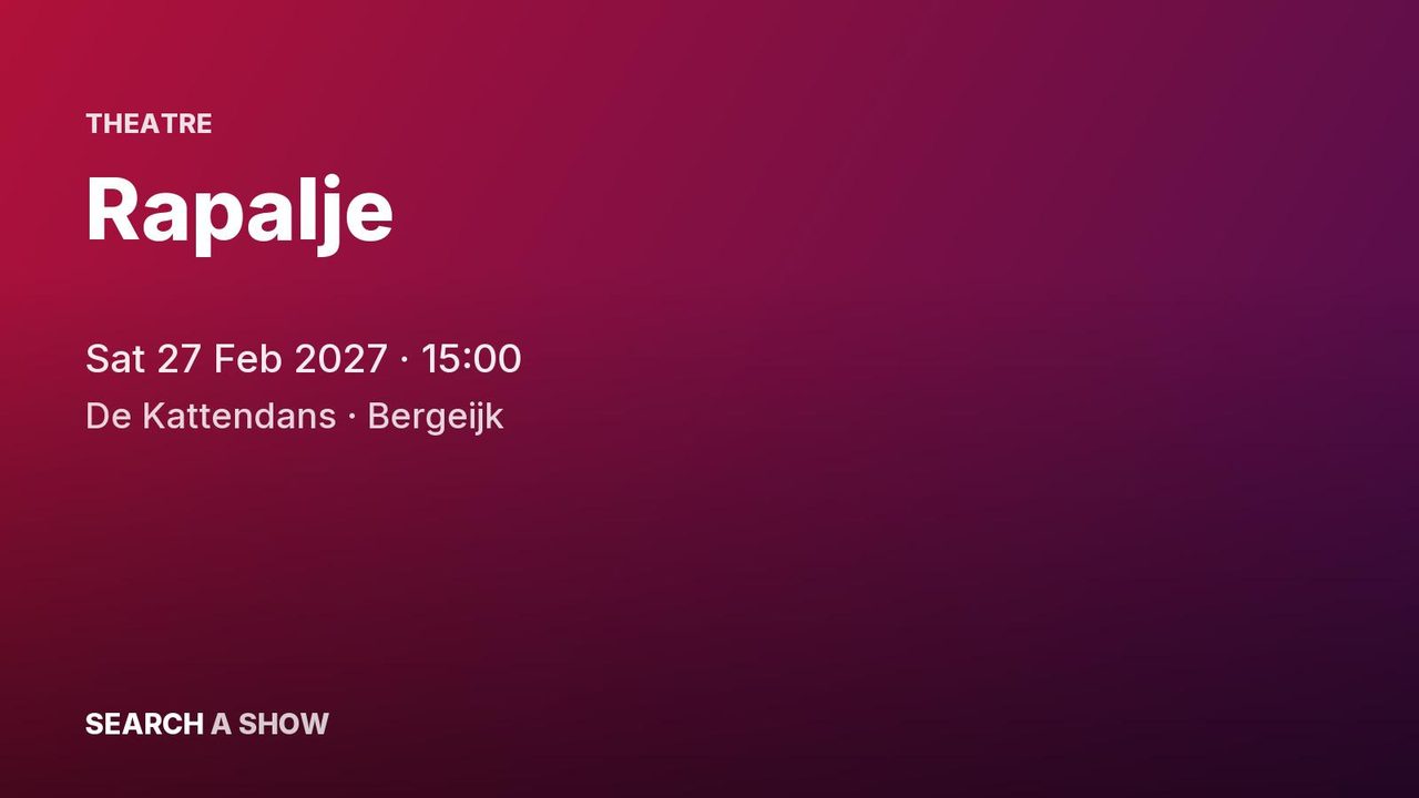 Poster: Rapalje, Bergeijk