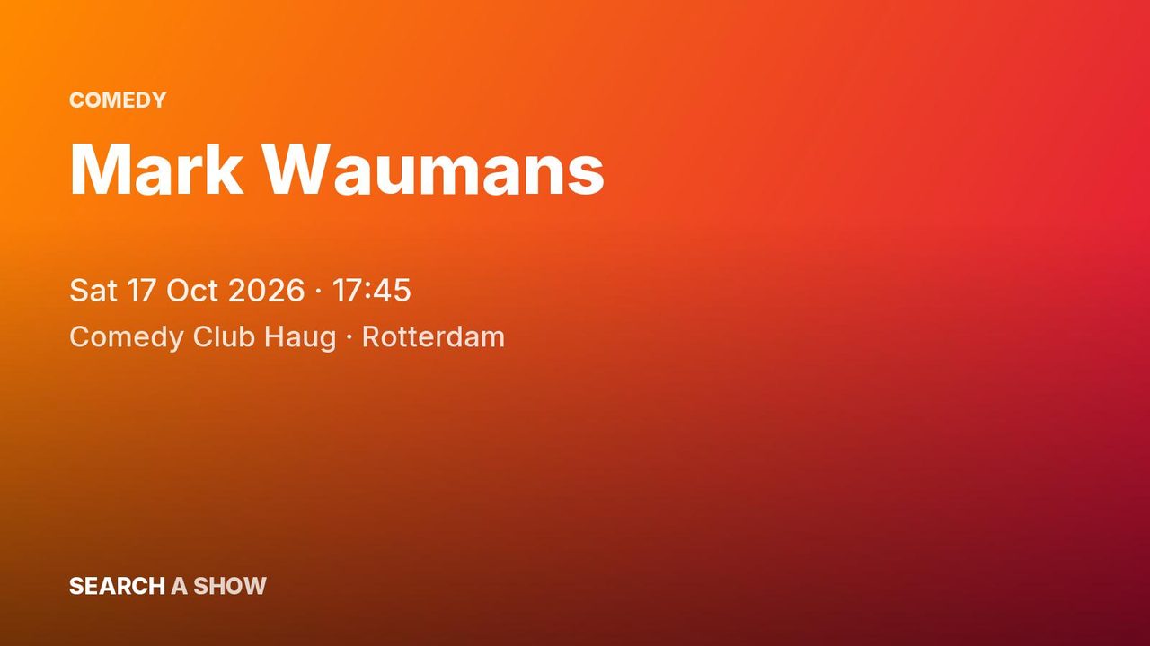 Poster: Mark Waumans, Rotterdam